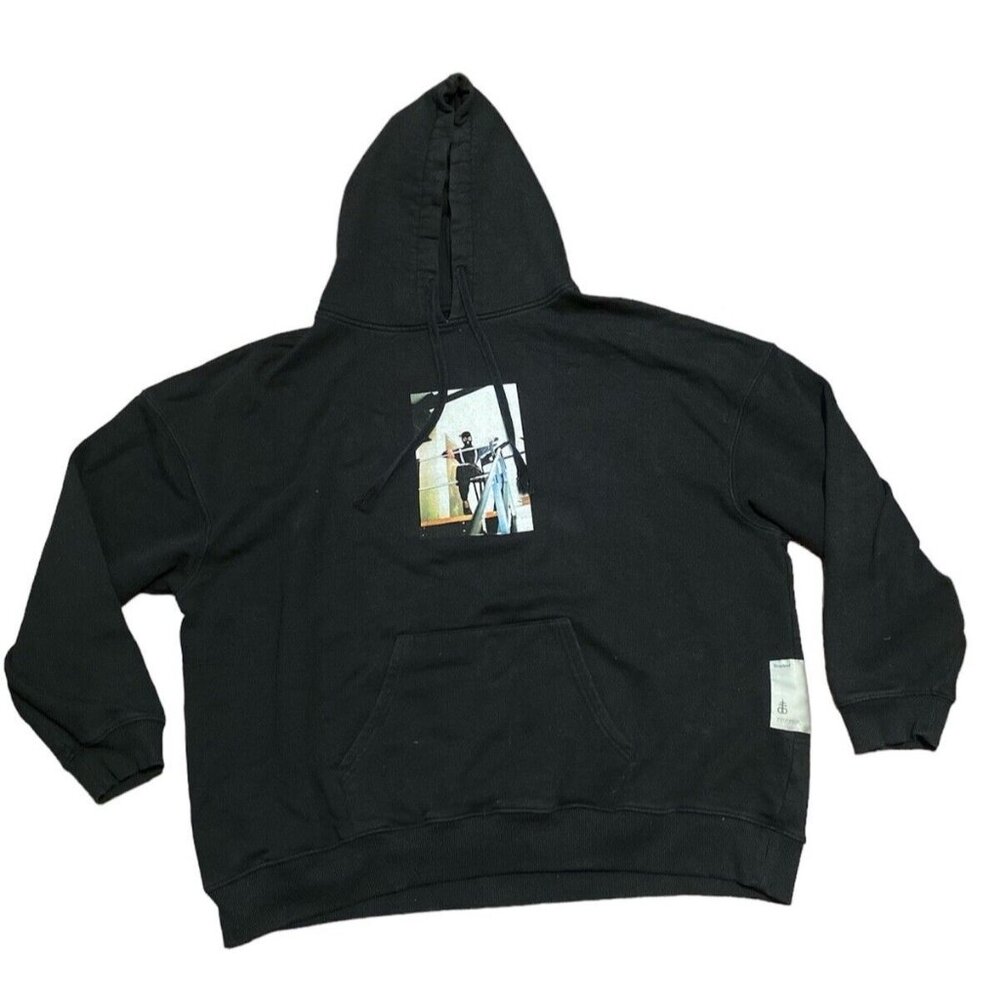 Drop Dead Hoodie Black Sweatshirt Womens Size 12 Y2K Love From Hell XL XXL read